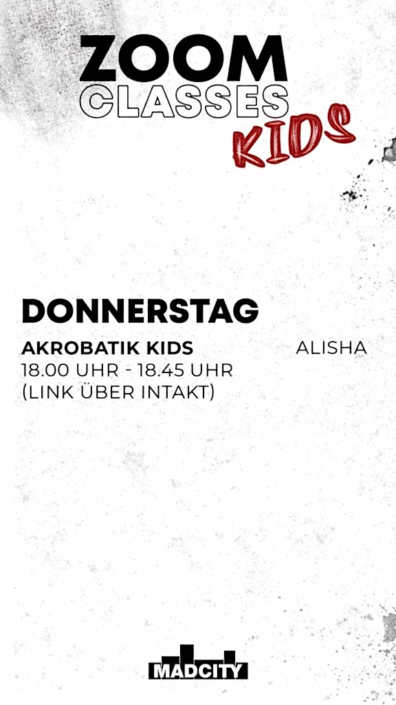 MADCITY - MaDCity KidsIG STORY DONNERSTAG