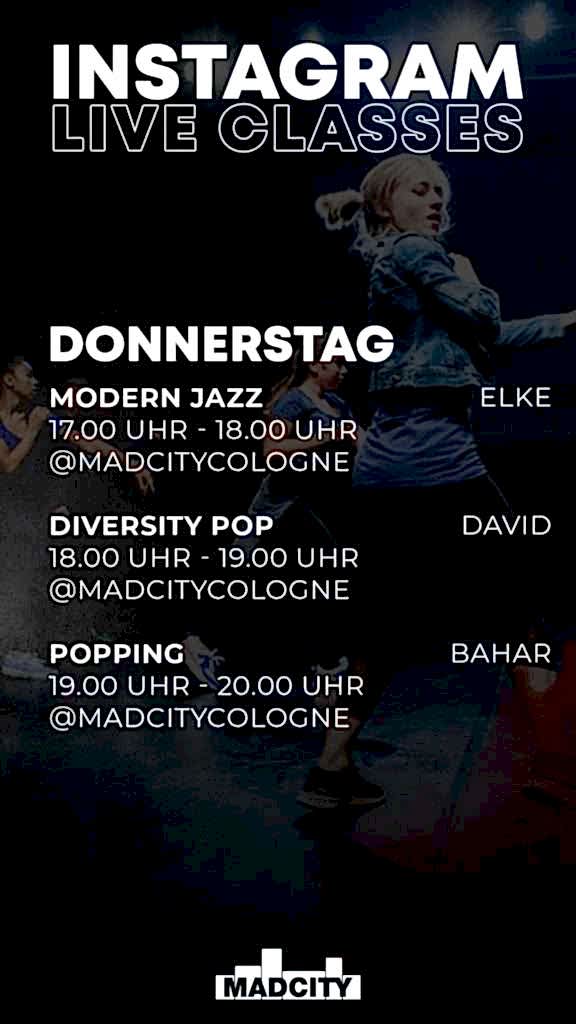 MADCITY - MadCity StundenplanIG Story DONNERSTAG